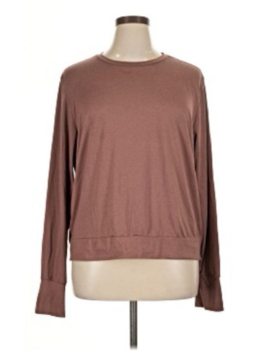 lukka Mauve Long Sleeve Crewneck Top